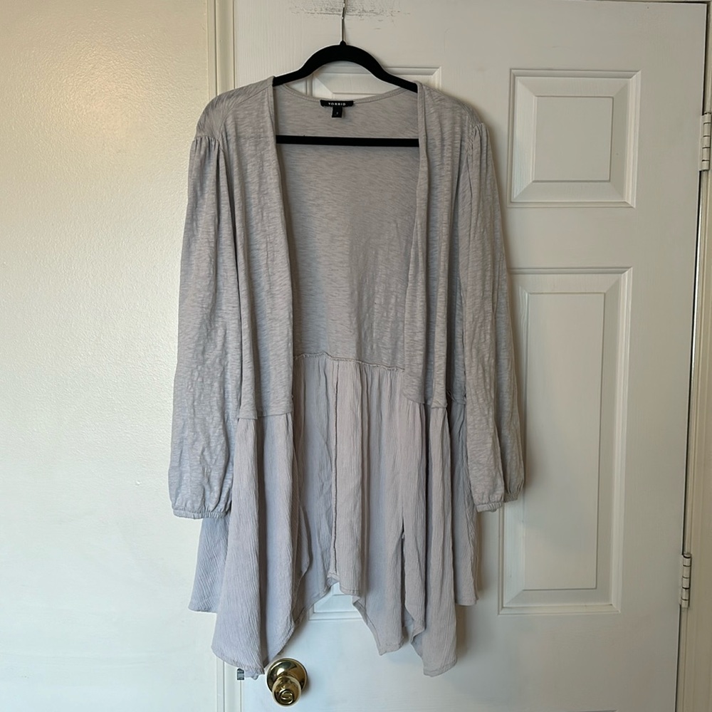 Torrid Mixed Fabric Lightweight Cardigan